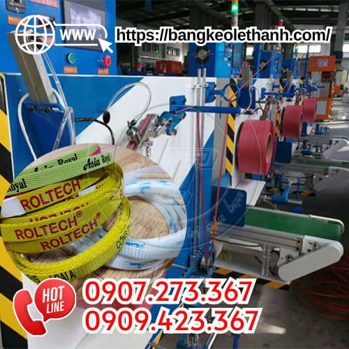 Sản xuất dây đai in logo nẹp thùng Sản xuất dây đai in logo nẹp thùng