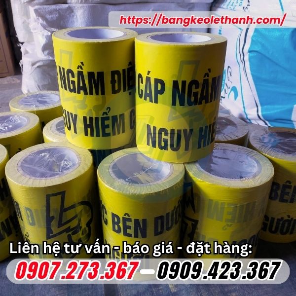Sỉ băng cảnh báo điện lực cáp ngầm