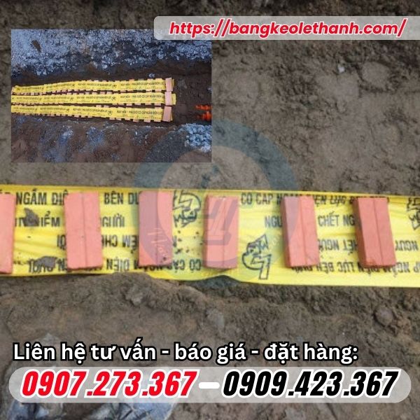 Ứng dụng của băng cảnh báo cáp ngầm điện lực