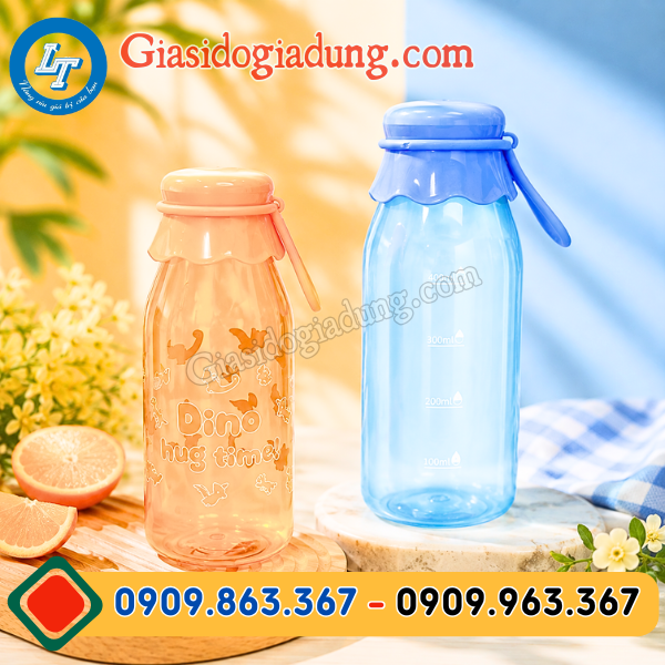 bán buôn bình nước đi học cho bé 500ml nhựa tốt giá ưu đãi