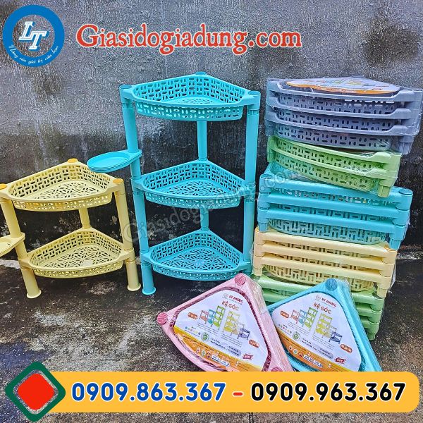 bán buôn kệ tam giác nhựa để góc tường giá rẻ uy tín toàn quốc