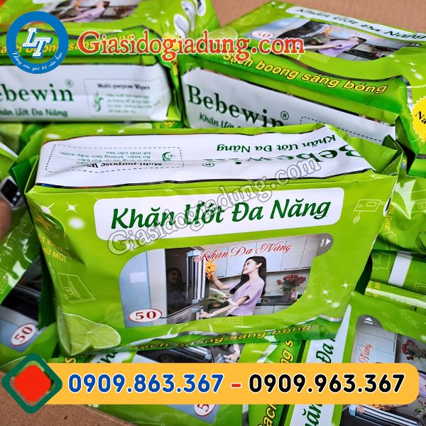 bắn khăn giấy ướt đa năng giá sỉ đầu thùng