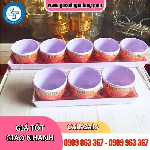 bán ly nước cúng ông địa thần tài 5 chum giá rẻ chất lượng