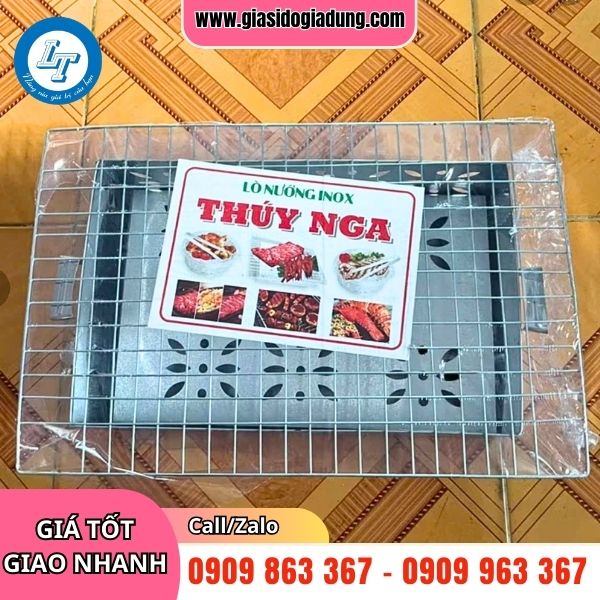bán sỉ lò nướng than chữ nhật inox giá rẻ chính hãng