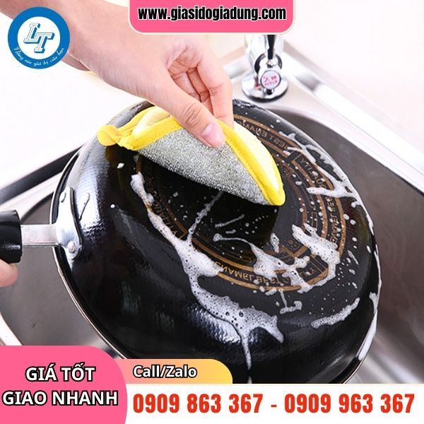 bán sỉ miếng rửa chén tròn 2 mặt giá rẻ sẵn hàng