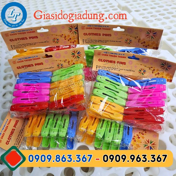 bán sỉ set 12 kẹp quần áo nhựa giá rẻ nhất miền nam