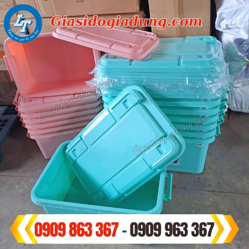 bán sỉ thugnf nhựa đa năng có bánh xe giá rẻ nhất thị trường