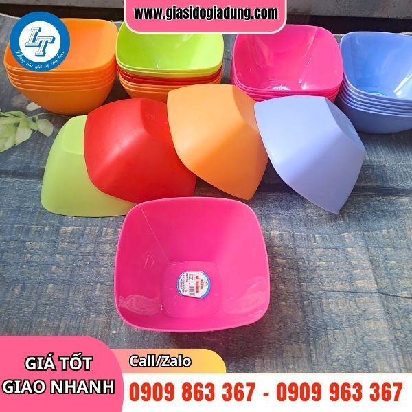 bán sỉ tô nhựa vuông giá rẻ giao hàng toàn quốc