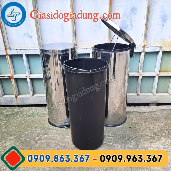 báo giá sỉ rẻ các loại thùng rác inox đạp chân đủ mẫu mã cho đại lý