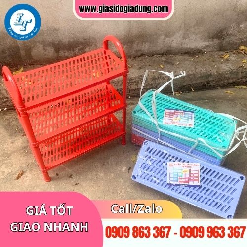 báo giá sỉ rẻ kệ giày dép nhựa đủ kích cỡ mẫu mã