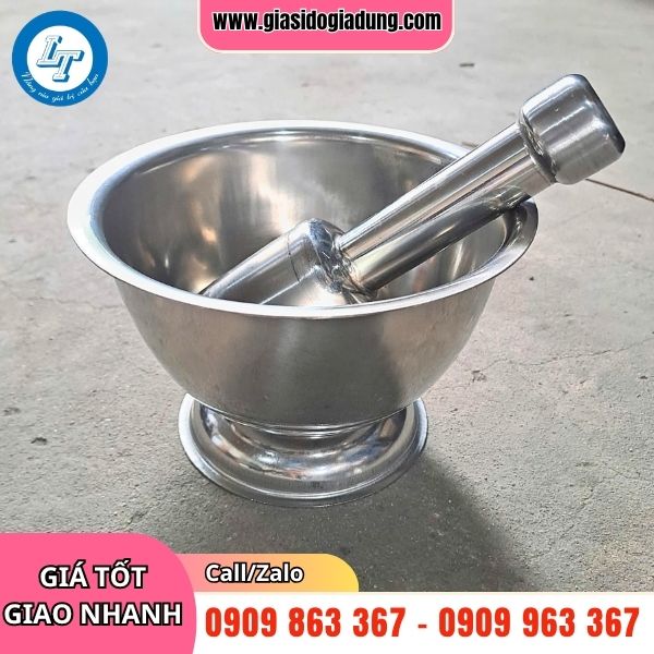 bộ cối chày inox giá sỉ hcm