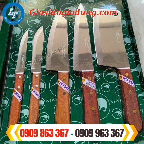 bộ dao cán gỗ cao cấp giá sỉ rẻ tại tphcm