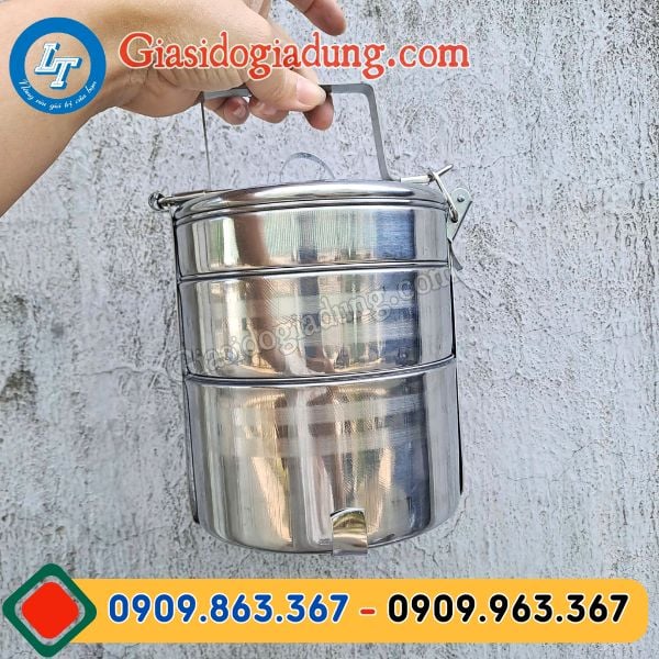 bỏ sỉ camen inox đựng cơm 3 tầng hàng xịn giá tốt