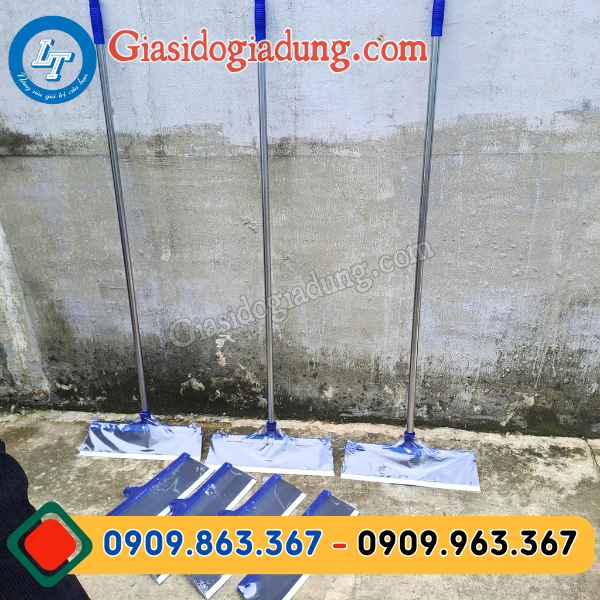 bỏ sỉ cây gạt cào đẩy nước cao su cán dài inox giá tốt