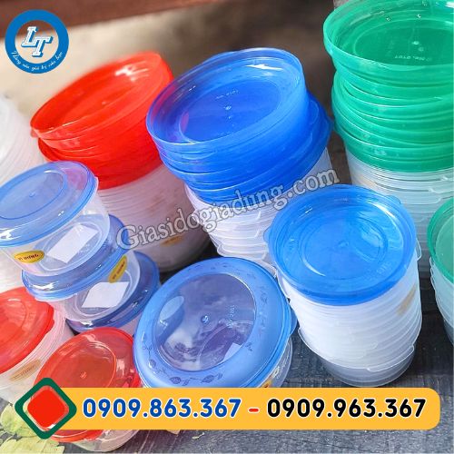 bỏ sỉ thố nhựa tròn đựng thực phẩm ssủ mẫu giá rẻ tại xưởng