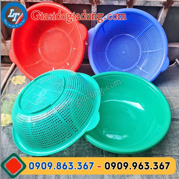 bộ thau rổ nhựa có quai giá sỉ tại tphcm