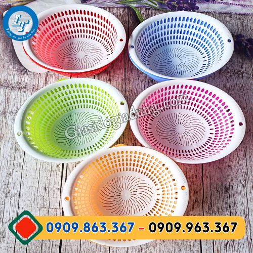 bộ thau rổ oval đủ màu giá sỉ rẻ tận gốc