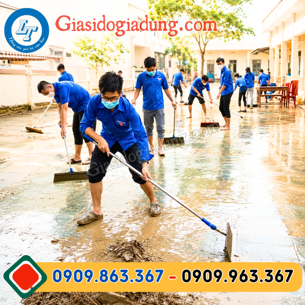 cây gạt cào đẩy nước cao su cán dài inõ giá sỉ rẻ uy tín