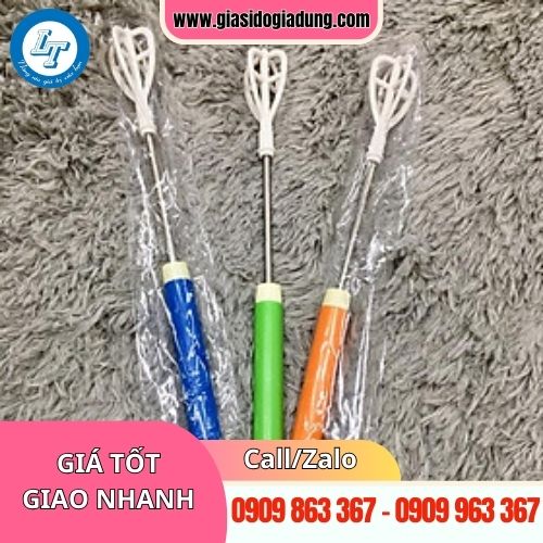 cây khuấy đánh bọt cafe bằng tay giá rẻ đủ màu