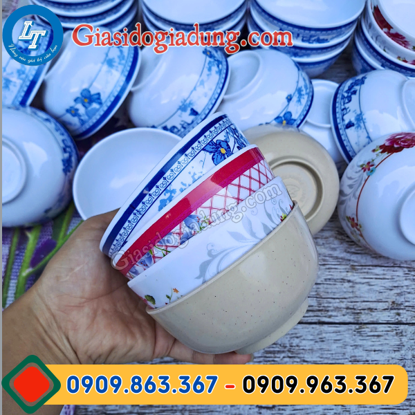 chén nhựa mica giá rẻ nhiều màu