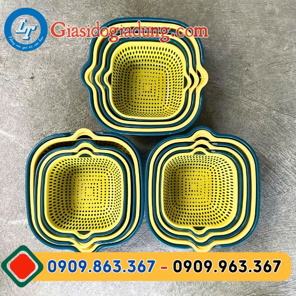 công ty bán buôn bộ thau rổ nhựa vuông giá sỉ tốt