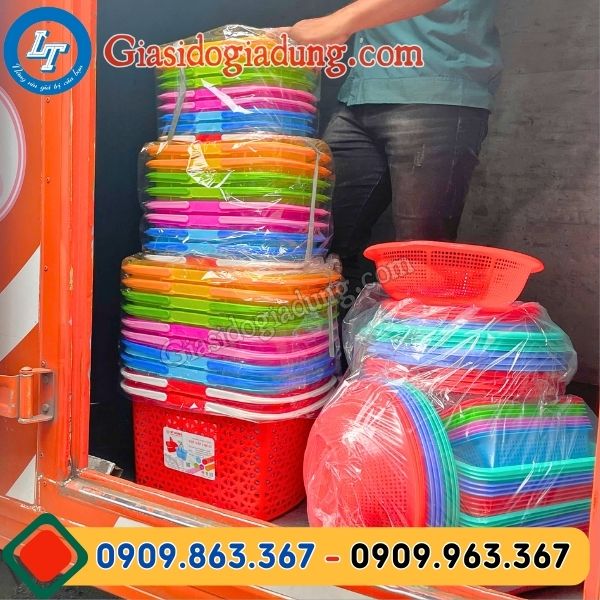 công ty bỏ sỉ giỏ nhựa 2 quai đủ mẫu giá rẻ giao hàng tận nơi