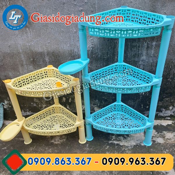cung cấp kệ tam giác nhựa 2 tầng 3 tầng giá sỉ rẻ tận gốc