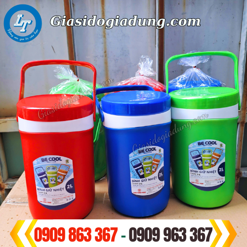 cung cấp sỉ ca nhựa giữ nhiệt 2l giá rẻ nhất tphcm