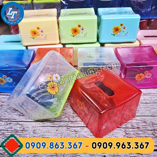 cung cấp sỉ giá rẻ hộp đựng khăn giấy vuông chất lượng cao