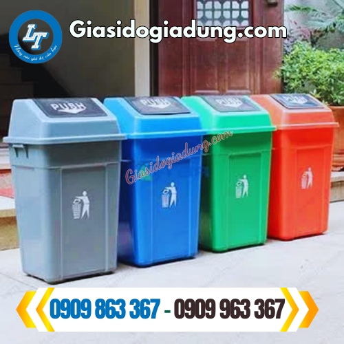 cung cấp sỉ lẻ thùng đựng rác nhựa nắp lật giá rẻ nhất miền nam