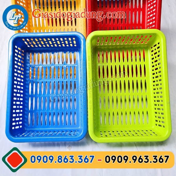 cung cấp sỉ số lượng lớn rổ nhựa chữ nhật đủ mẫu giá tốt