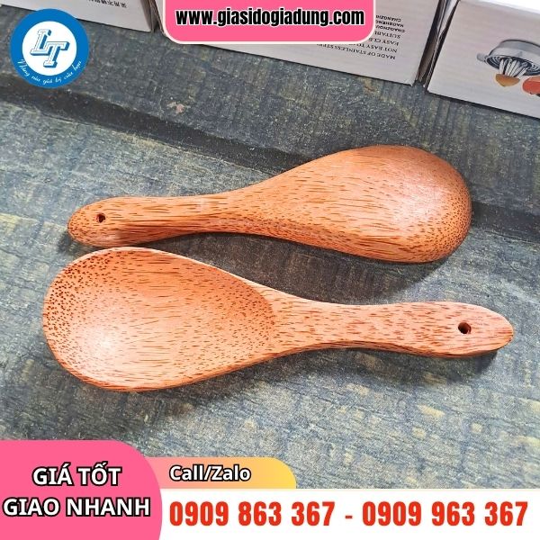 cung cấp sỉ vá múc cơm gỗ chất lượng giá rẻ nhất thị trường
