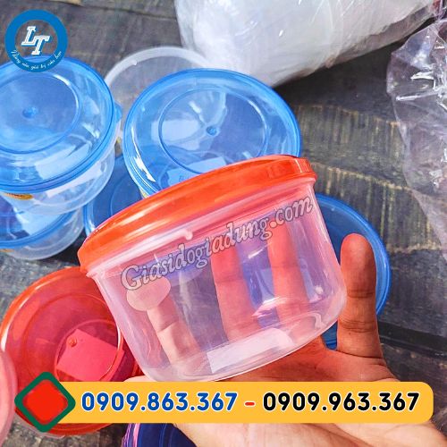 cung cấp số lượng lớn thố nhựa tròn có nắp giá sỉ rẻ chất lượng