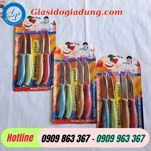 dao gọt tỉa trái cây mini giá sỉ vỉ 4 cây