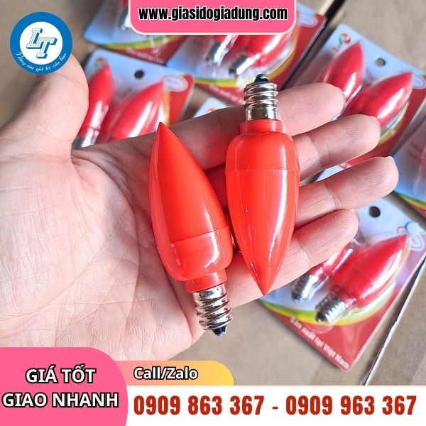 đén led trái ớt màu đỏ giá rẻ nhất tphcm