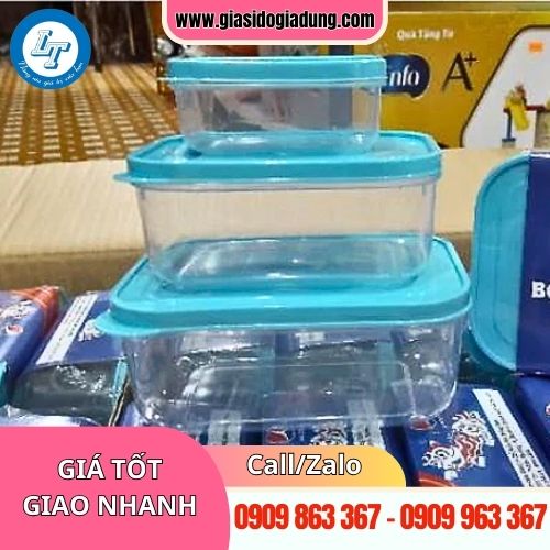 Địa chỉ bán buôn bộ hộp nhựa đựng thực phẩm giá sỉ rẻ tại xưởng