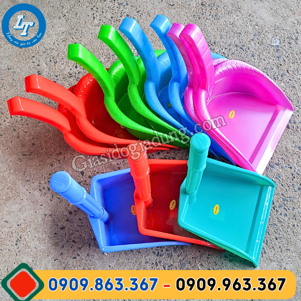 địa chỉ bán sỉ ky hốt rác nhựa cán ngắn đủ màu giá rẻ nhất miền nam