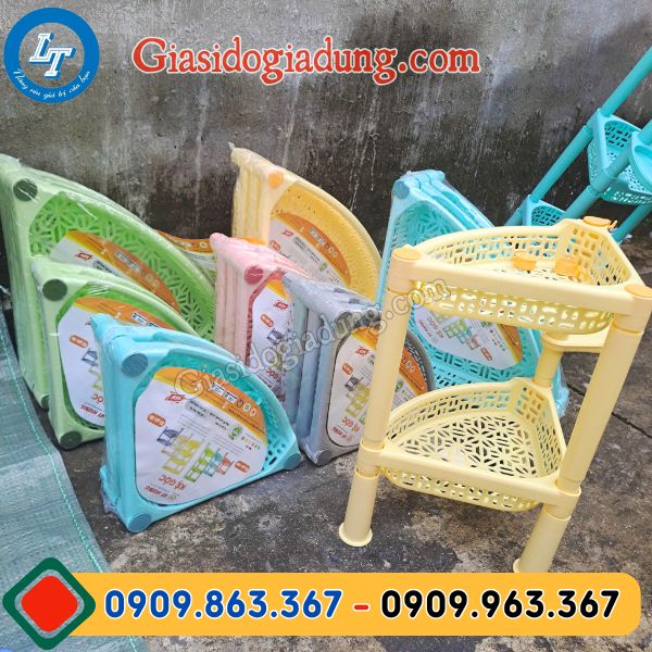 địa chỉ sỉ kệ tam giác 2 tầng giá rẻ đủ màu đẹp