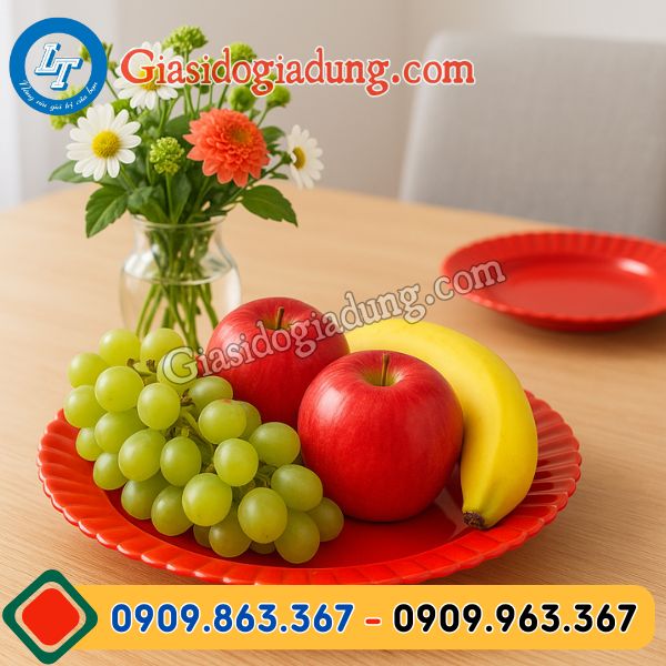 đĩa nhựa tròn giá rẻ đủ màu