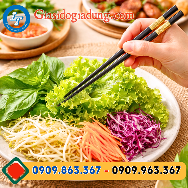 đũa nhựa đen bền đẹp tiện dụng giá rẻ