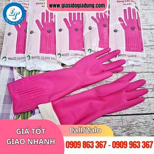 găng tay cao su gia dụng size L dài giá sỉ ở đâu rẻ