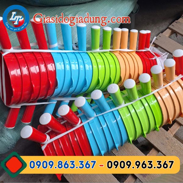 gáo nhựa múc nước giá sỉ kiện 25 cái trộn màu