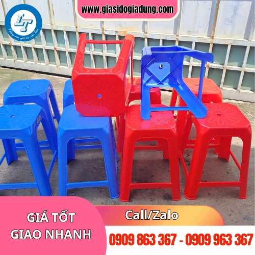 ghế nhựa cao không tựa lưng giá sỉ cho nhà phân phối