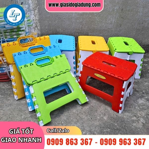 ghế nhựa gấp gọn thông minh giá sỉ chính hãng