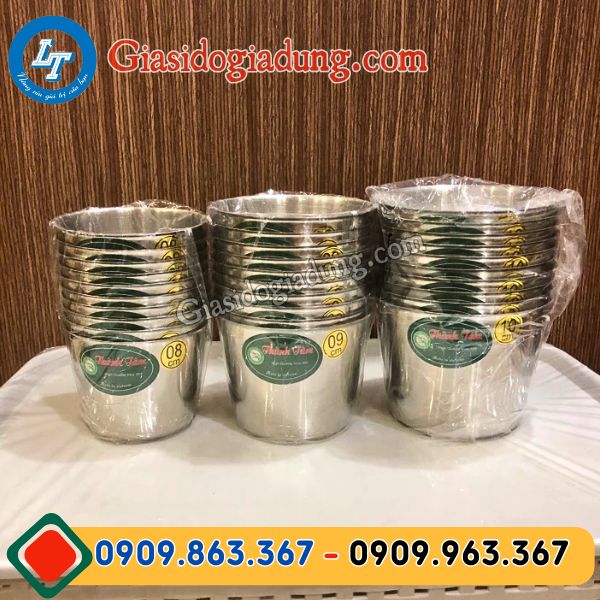 giá sỉ rẻ ly inox làm đá đủ dung tích cho đại lý tphcm