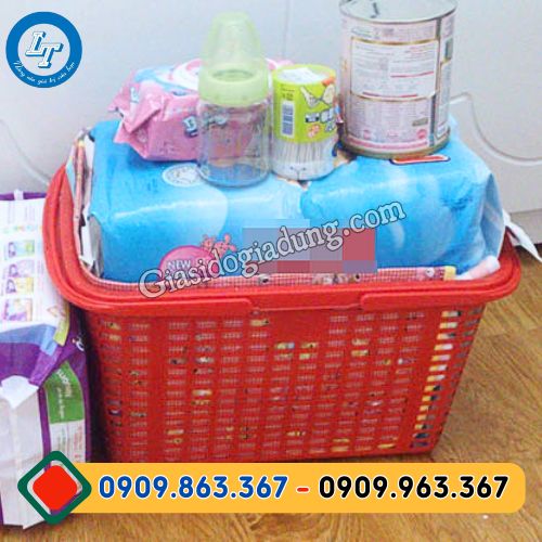giỏ đựng đồ đi sinh co nắp và quai xách giá sỉ rẻ chất lượng cao