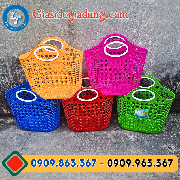 giỏ nhựa đi chợ quai sao giá sỉ rẻ giao nhanh toàn quốc