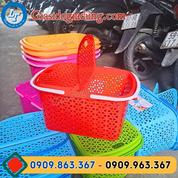 giỏ nhựa đựng đồ đi sinh đủ màu đủ size giá sỉ rẻ nhất miền nam