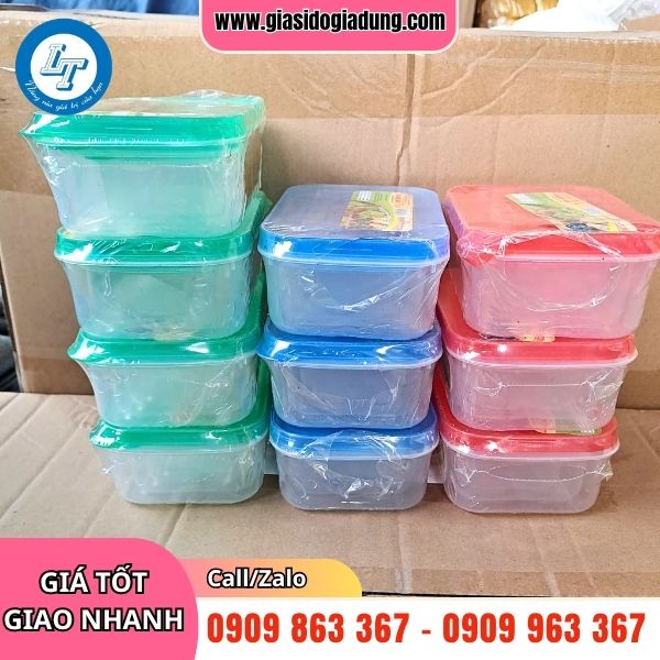 hộp chữ nhật có nắp đựng thực phẩm tiện lợi an toàn giá sỉ tận gốc