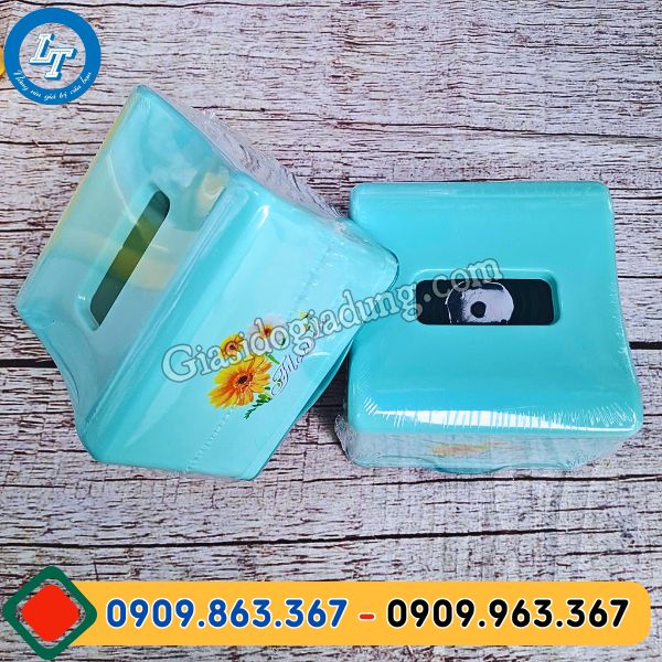 hộp đựng khăn giấy vuông nhiều màu đẹp giá rẻ